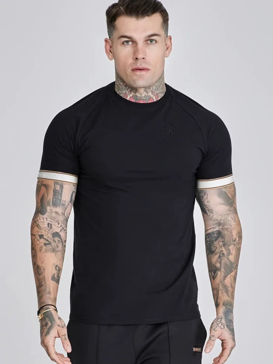 Zdjęcie produktu SikSilk Męski Czarny Tech T-Shirt