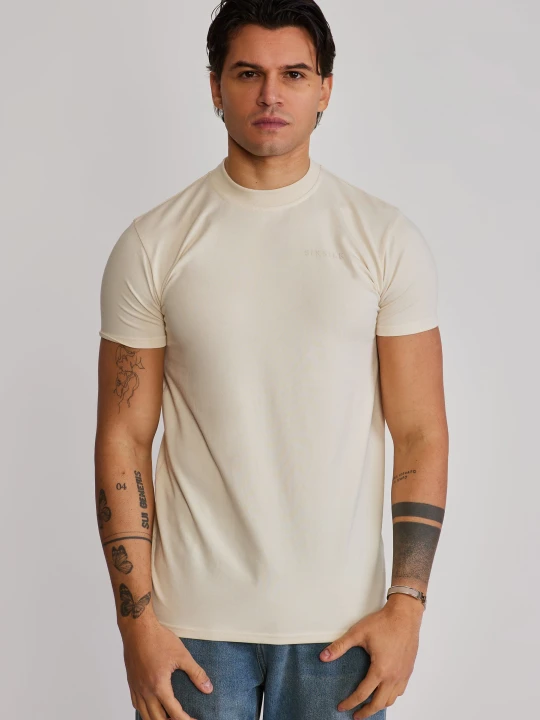 Zdjęcie produktu SikSilk Męski Ecru Muscle Fit T-Shirt