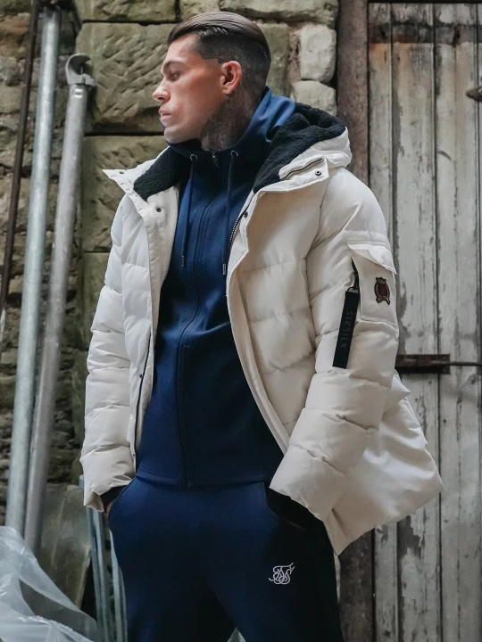 Zdjęcie produktu SikSilk Męski Ecru Parka