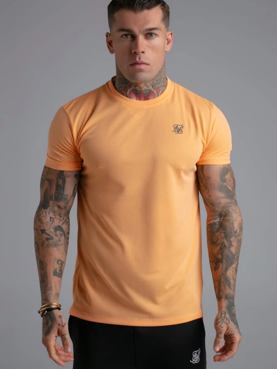 Zdjęcie produktu SikSilk Męski Pomarańczowy Muscle Fit T-shirt