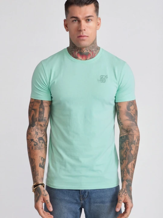 Zdjęcie produktu SikSilk Męski Zielony Essentials T-Shirt
