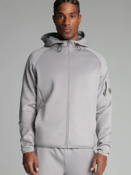 Zdjęcie produktu SikSilk Męskie Bluzy z Kapturem Szare