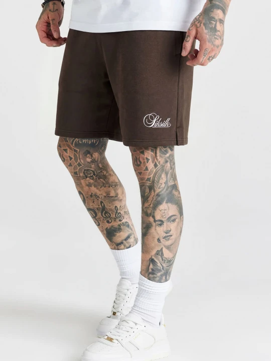 Zdjęcie produktu SikSilk Męskie Brązowe Essentials Spodenki