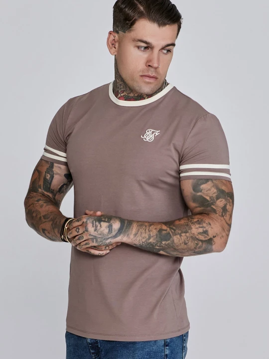 Zdjęcie produktu SikSilk Męskie Brązowe Koszulki Turniejowe