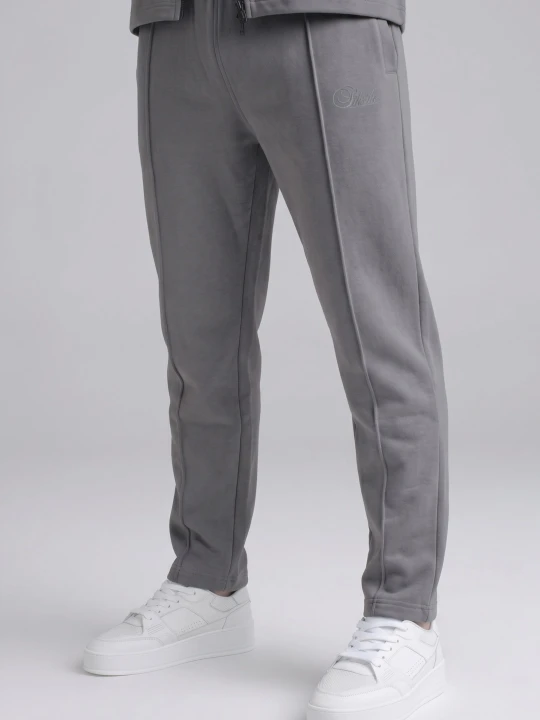 Zdjęcie produktu SikSilk Męskie Ciemnoszare Eleganckie Joggers szary