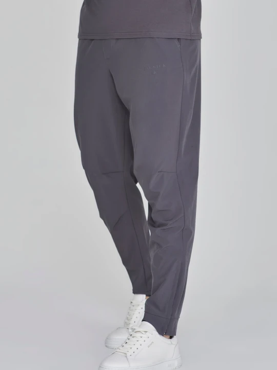 Zdjęcie produktu SikSilk Męskie Ciemnoszare Eleganckie Spodnie szary