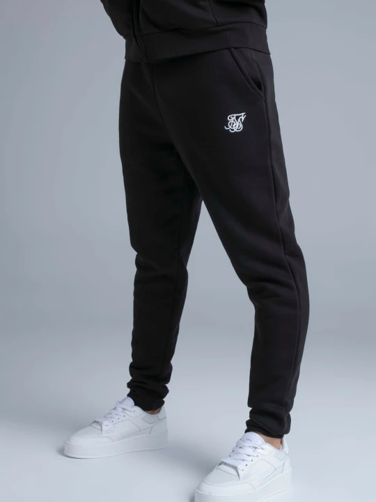 Zdjęcie produktu SikSilk Męskie Czarne Essentials Joggersy
