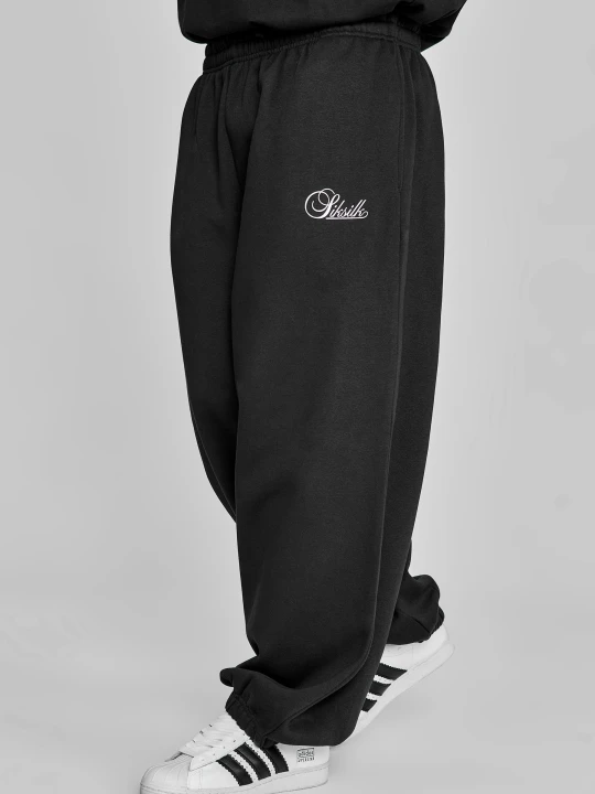 Zdjęcie produktu SikSilk Męskie Czarne Essentials Joggersy