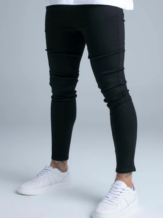 Zdjęcie produktu SikSilk Męskie Czarne Skinny Jeans