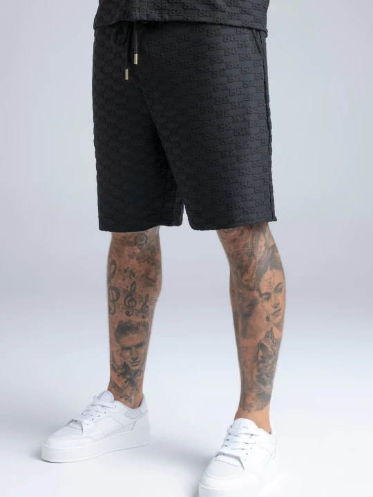Zdjęcie produktu SikSilk Męskie Czarne Spodenki Frotte