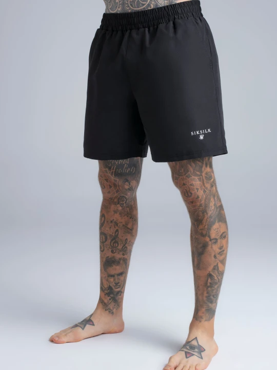 Zdjęcie produktu SikSilk Męskie Czarne Spodenki Kąpielowe