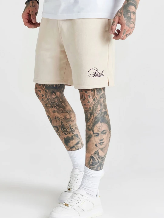 Zdjęcie produktu SikSilk Męskie Ecru Essentials Spodenki