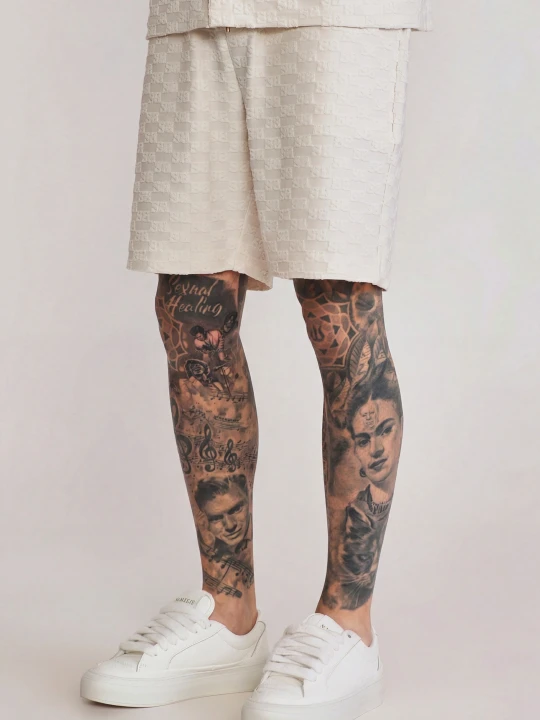 Zdjęcie produktu SikSilk Męskie Ecru Frotte Spodenki