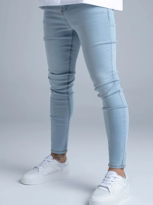 Zdjęcie produktu SikSilk Męskie Jasnoniebieskie Skinny Jeans