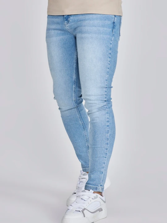 Zdjęcie produktu SikSilk Męskie Niebieskie Skinny Jeans
