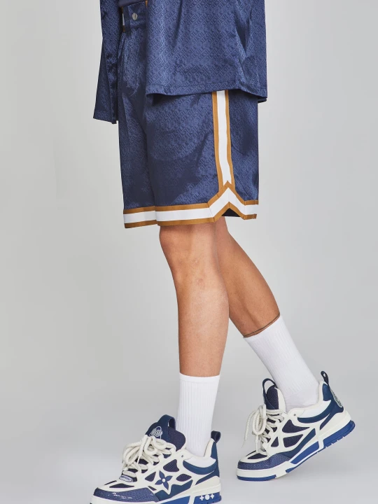 Zdjęcie produktu SikSilk Męskie Spodenki Resort w Kolorze Marynarskim