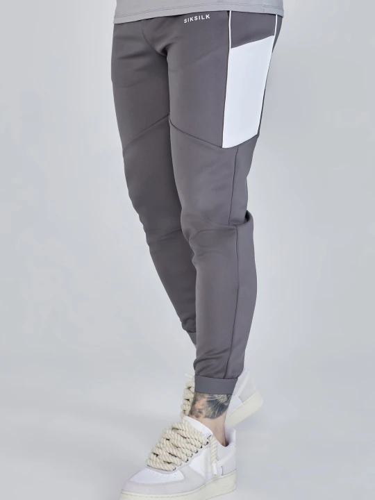Zdjęcie produktu SikSilk Męskie Szare Dżoggery Muscle Fit