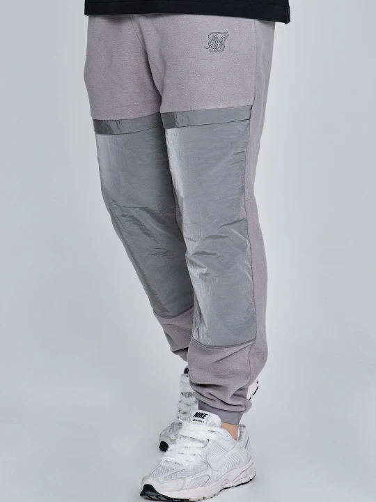 Zdjęcie produktu SikSilk Męskie Szare Polarowe Dresy