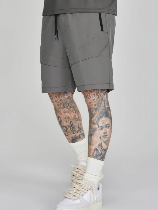 Zdjęcie produktu SikSilk Męskie Szare Spodenki Cargo