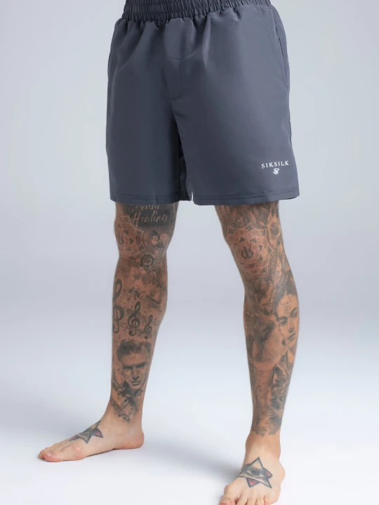 Zdjęcie produktu SikSilk Męskie Szare Spodenki Kąpielowe