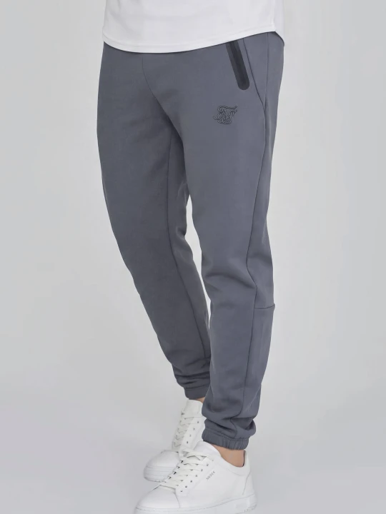 Zdjęcie produktu SikSilk Męskie Szare Zwężane Joggers