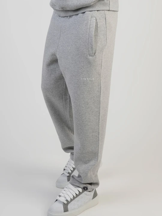Zdjęcie produktu SikSilk Męskie Szary Marl Spodnie Treningowe