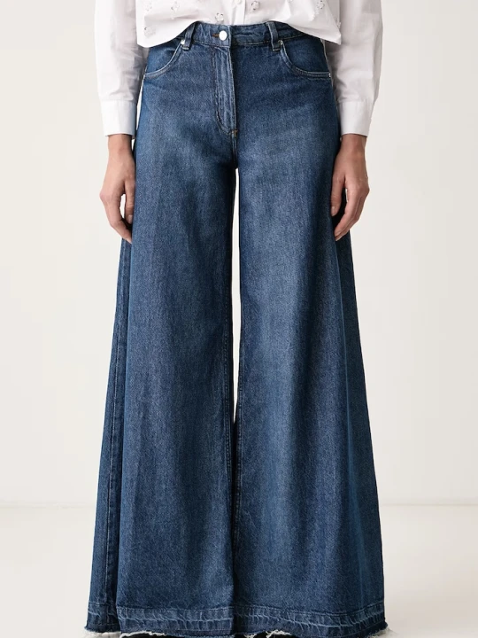 Zdjęcie produktu Silvian Heach jeansy wide leg damskie PADRIK niebieski
