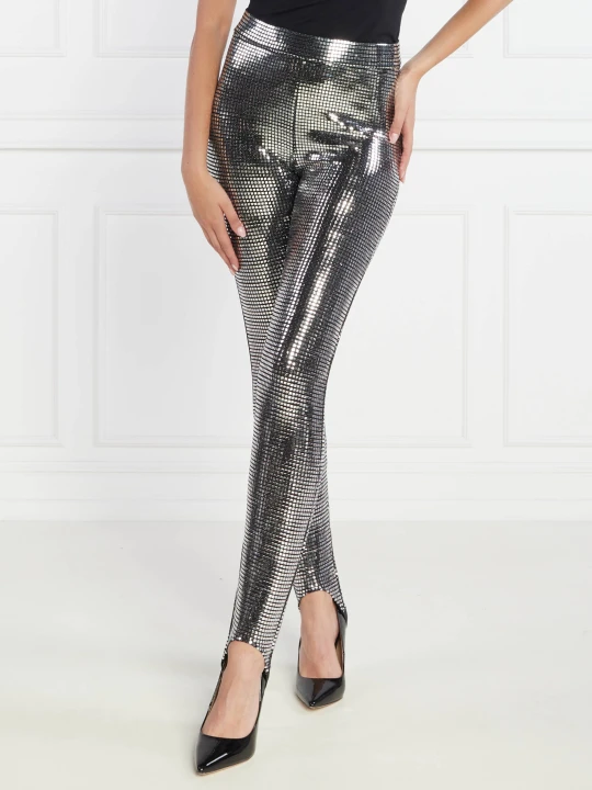 Zdjęcie produktu Silvian Heach Legginsy | Slim Fit srebrny
