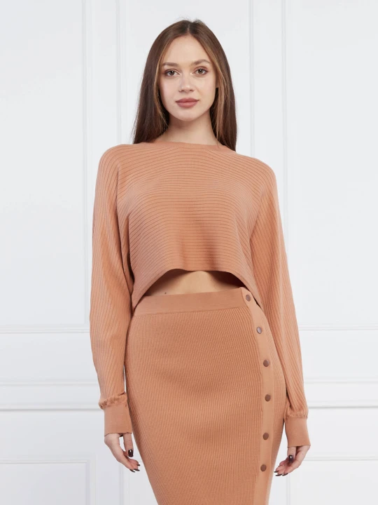 Zdjęcie produktu Silvian Heach Sweter GICUTE | Cropped Fit camel