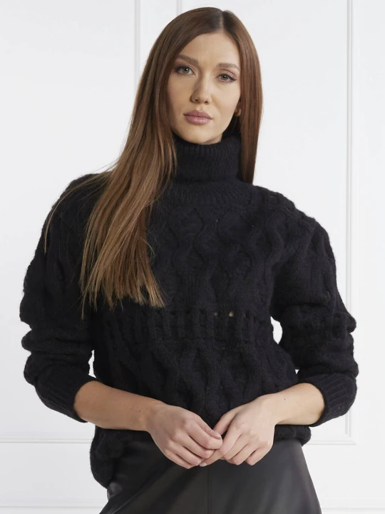 Zdjęcie produktu Silvian Heach Sweter | Loose fit | z dodatkiem wełny czarny