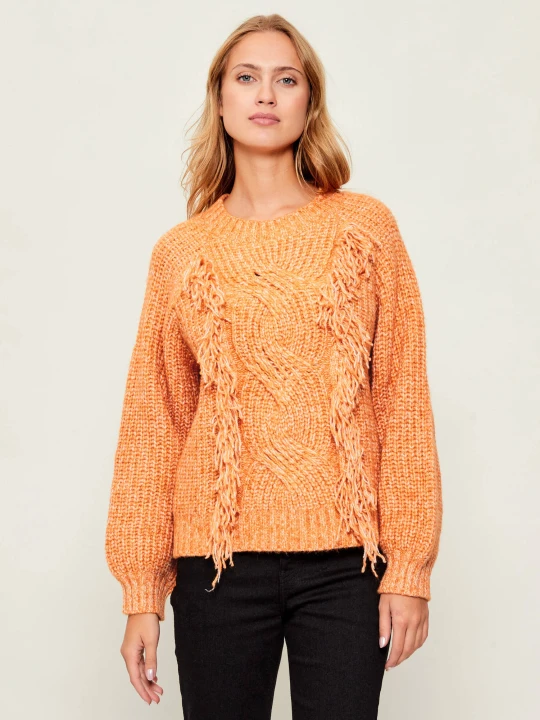 Zdjęcie produktu Silvian Heach Sweter | Oversize fit | z dodatkiem wełny pomarańczowy