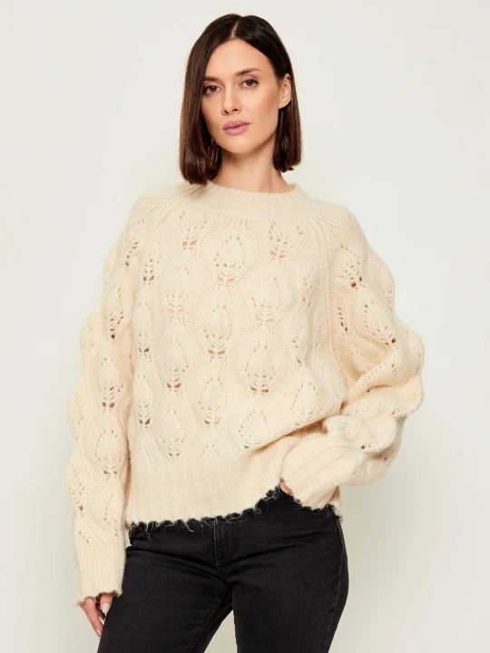 Zdjęcie produktu Silvian Heach Sweter | Oversize fit | z dodatkiem wełny beżowy