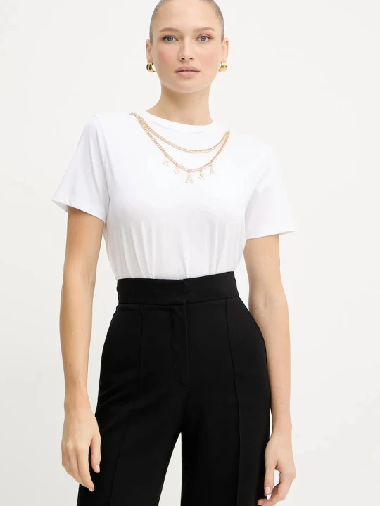 Zdjęcie produktu Silvian Heach t-shirt bawełniany BENSOULA biały