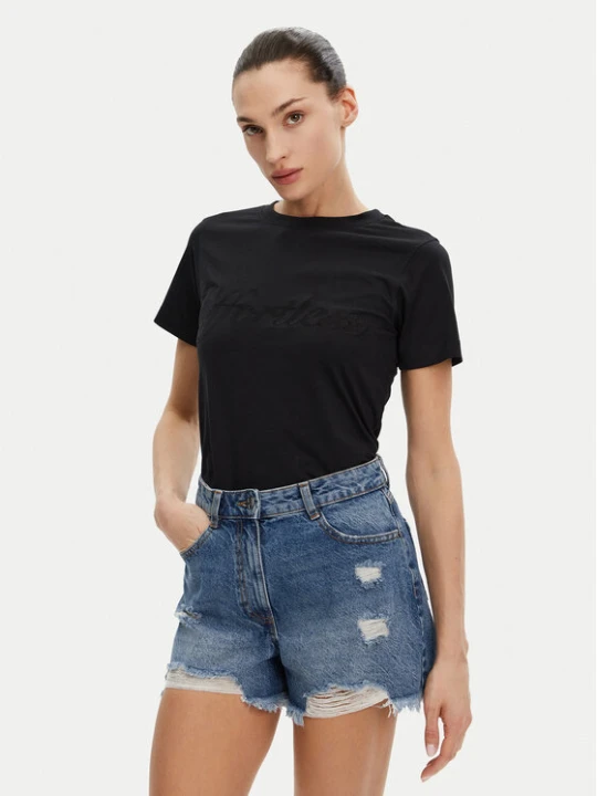 Zdjęcie produktu Silvian Heach T-Shirt GPP25110TS Czarny Regular Fit