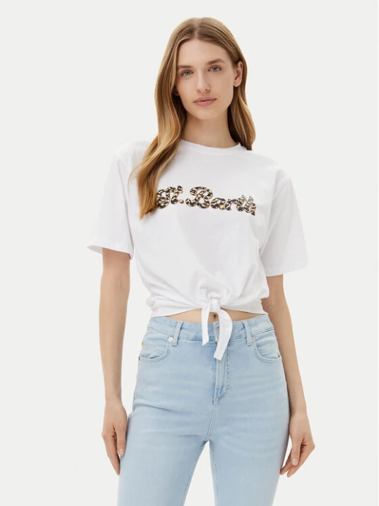 Zdjęcie produktu Silvian Heach T-Shirt Knippi GPP25190TS Biały Regular Fit