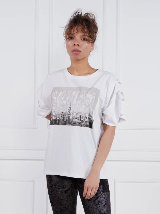 Zdjęcie produktu Silvian Heach T-shirt T-SHIRT RAMOIZ | Regular Fit biały