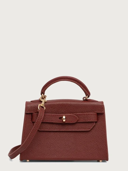 Zdjęcie produktu Silvian Heach torebka crossbody damska skórzana SANITA bordowy