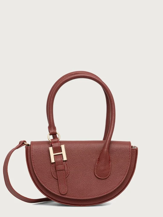 Zdjęcie produktu Silvian Heach torebka crossbody damska skórzana SPAGNOLI bordowy