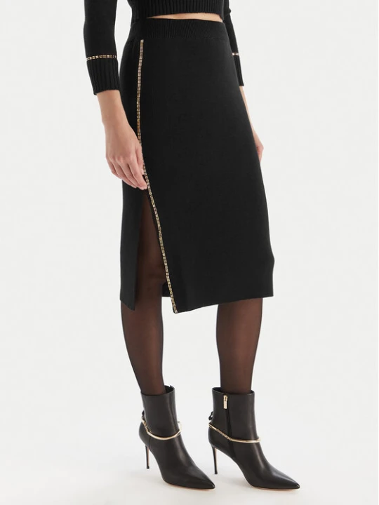 Zdjęcie produktu Simona Corsellini Spódnica ołówkowa A25CPGOE0101 Czarny Slim Fit