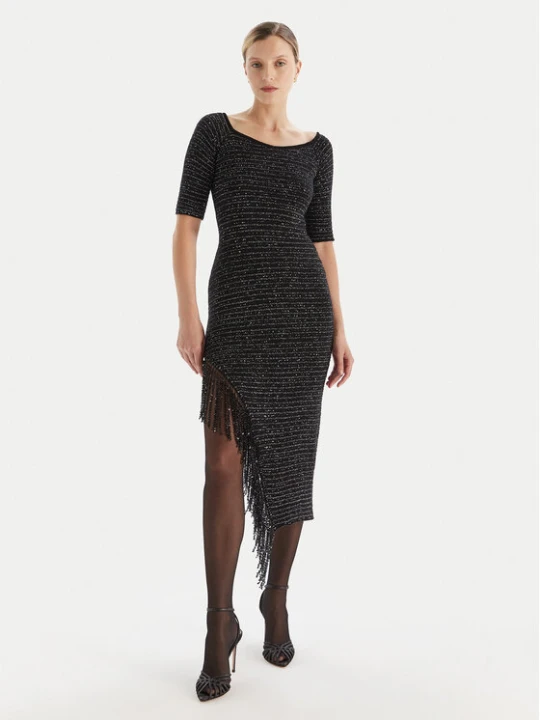 Zdjęcie produktu Simona Corsellini Sukienka koktajlowa A25CEABO5001 Czarny Slim Fit
