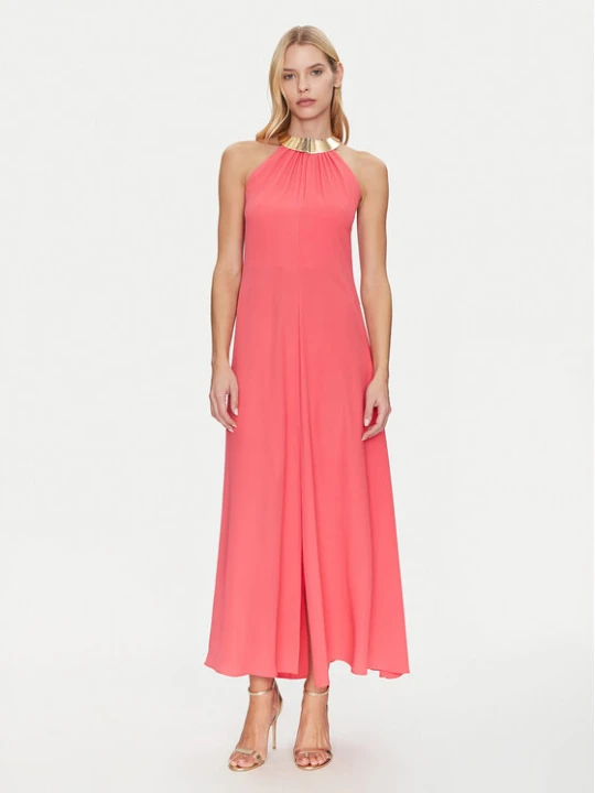 Zdjęcie produktu Simona Corsellini Sukienka koktajlowa P25CPAB01601 Koralowy Regular Fit