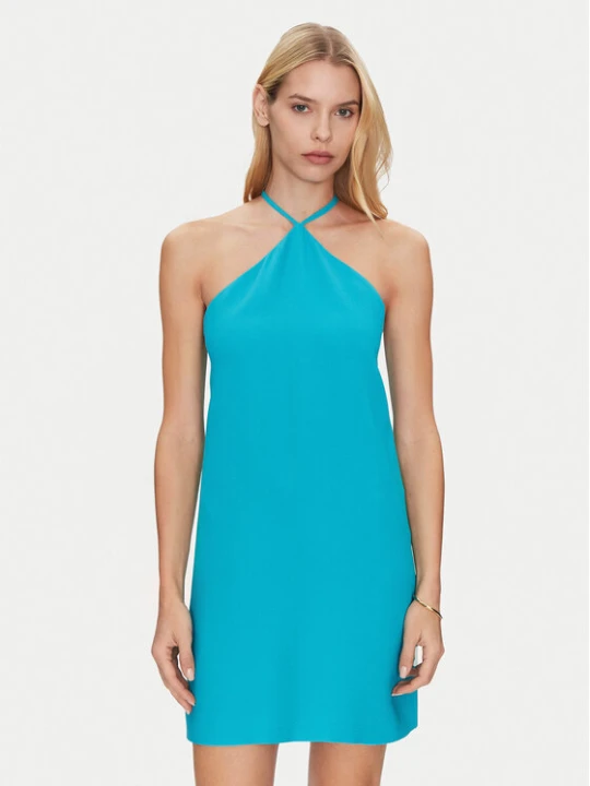 Zdjęcie produktu Simona Corsellini Sukienka koktajlowa P25CPAB03501 Niebieski Slim Fit