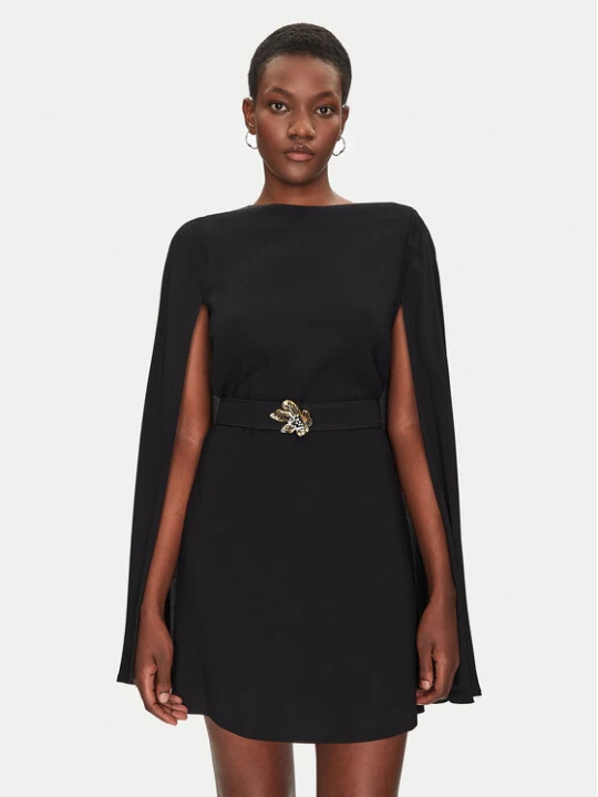 Zdjęcie produktu Simona Corsellini Sukienka koktajlowa P25CPAB05501 Czarny Loose Fit