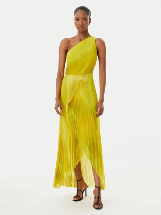 Zdjęcie produktu Simona Corsellini Sukienka koktajlowa P26CEAB11301 Żółty Slim Fit