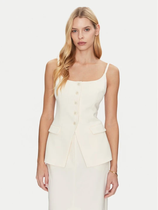 Zdjęcie produktu Simona Corsellini Top P25CPTO00801 Beżowy Slim Fit