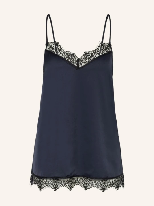 Zdjęcie produktu Simone Pérèle Góra Od Piżamy Satin Secrets Z Satyny blau GRANATOWY