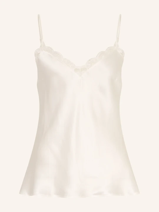 Zdjęcie produktu Simone Pérèle Top Od Piżamy Love Me Z Jedwabiu beige BIAŁY