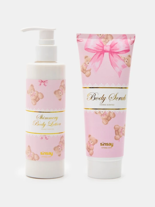 Zdjęcie produktu Sinsay - Balsam i peeling do ciała o zapachu ciasteczkowym - wielobarwny
