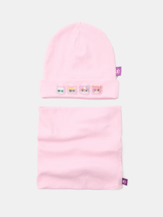 Zdjęcie produktu Sinsay - Bawełniana czapka beanie Disney SuperKitties - różowy