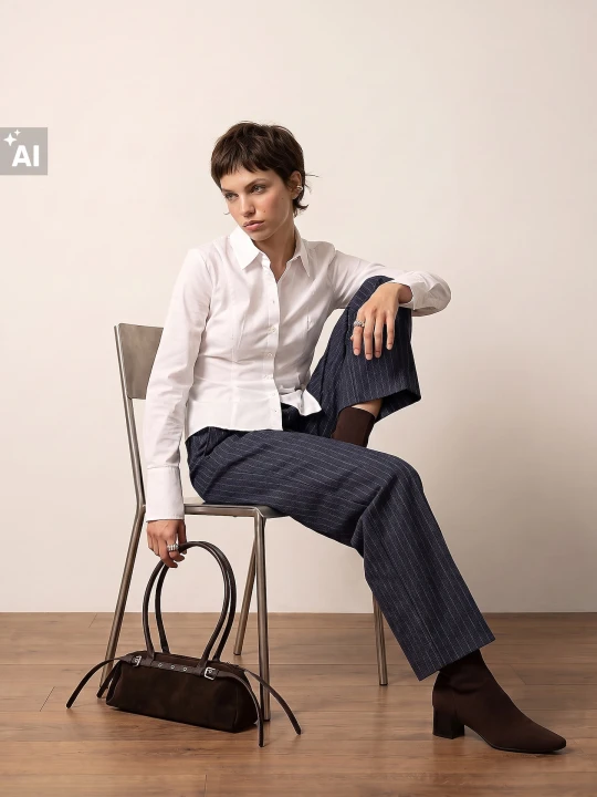 Zdjęcie produktu Sinsay - Bawełniana gładka koszula slim fit - biały